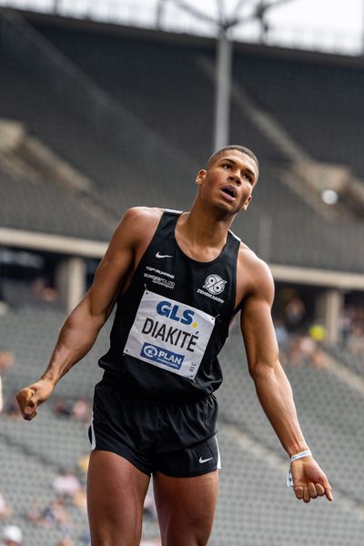 Malik Diakite (Hannover 96) waehrend der deutschen Leichtathletik-Meisterschaften im Olympiastadion am 25.06.2022 in Berlin